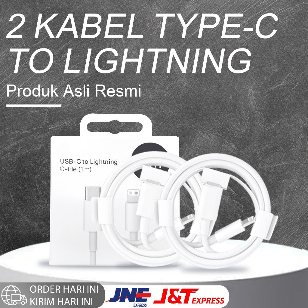 HIBY - Charger iPhone Fast Charging 20W/35W + Kabel Type C to Lightning [MFi Certified] - Set Komplit untuk iPhone 8-14